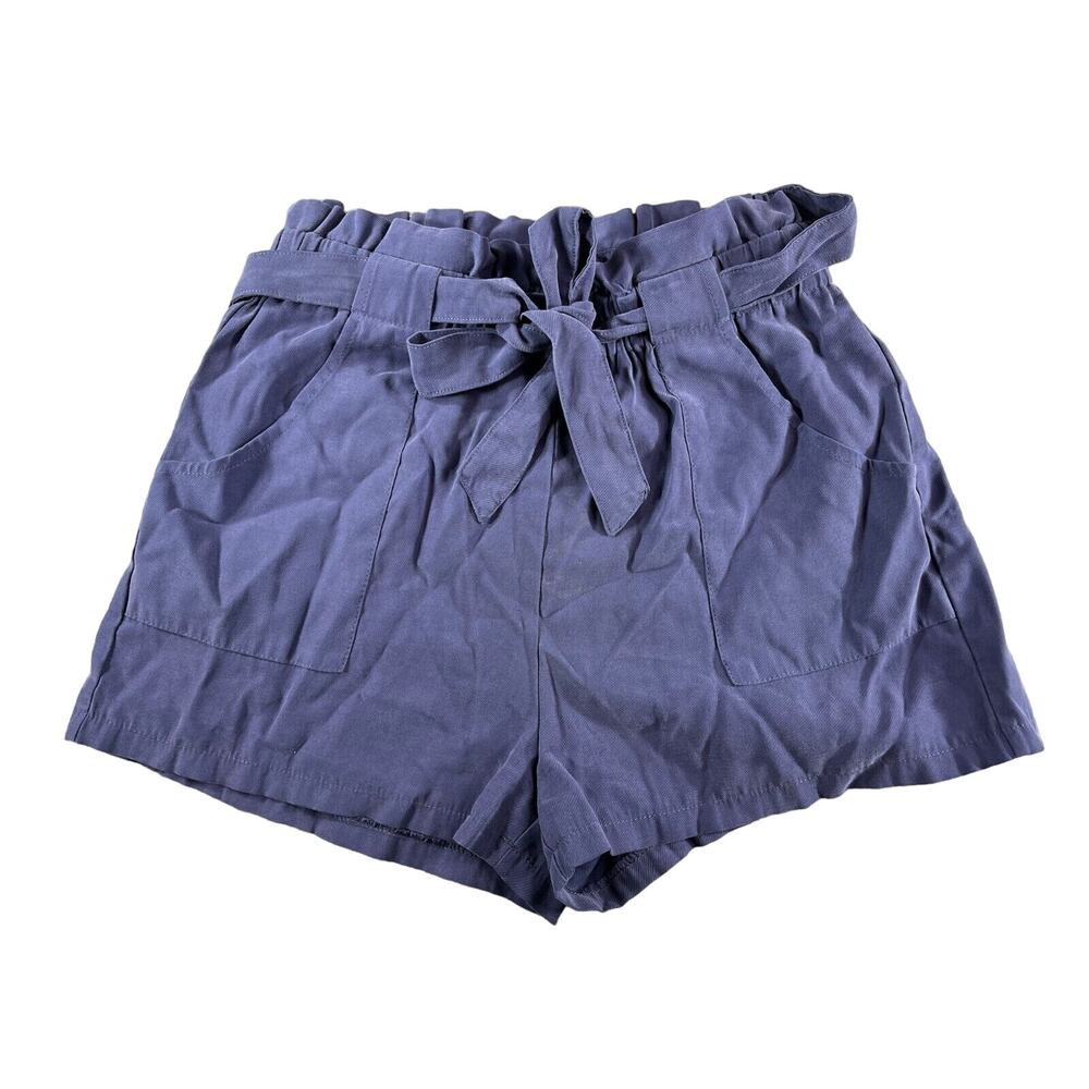 Gilli Shorts Womens Small Blue Paperbag Drawstring Lightweight Pockets